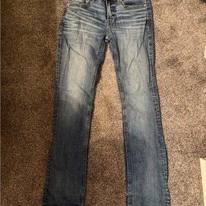 BKE Aiden Men's Straight Jeans in Denim Blue